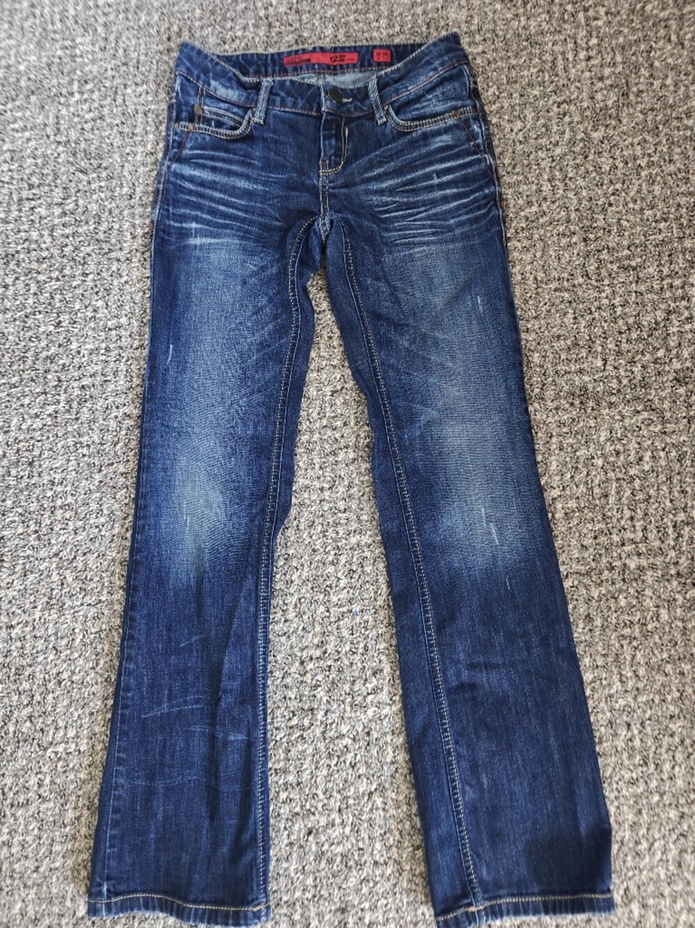 QS By S.Oliver Catie Slim Low Straight Denim Blue EUC W29 L32